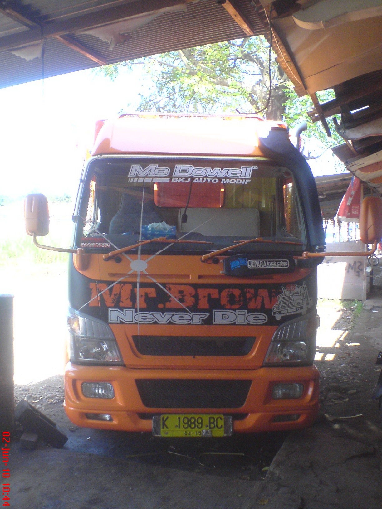 Mr Brown Kabin Truck Japan Sticker